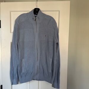 Tommy Hilfiger Light Blue  Zip-Up Sweater size L